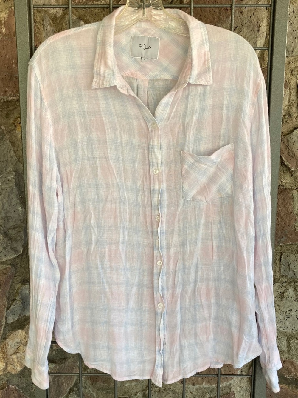 Rails Charli Long Sleeve Button Down Shirt Size Large